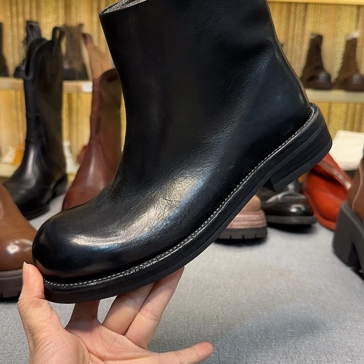 沐***萱28号黑色短靴36码