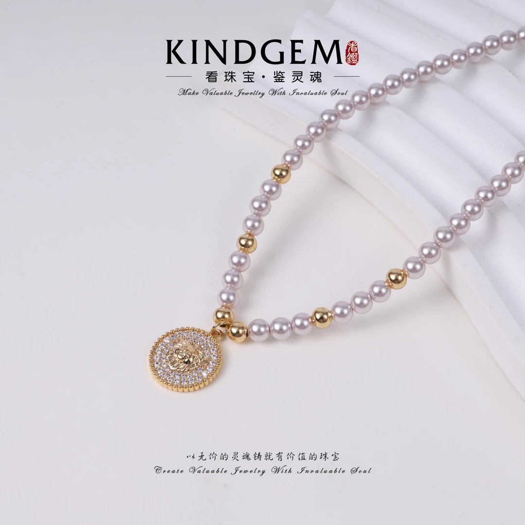 KindGem 设计款珠珠项链（46cm）C-35888