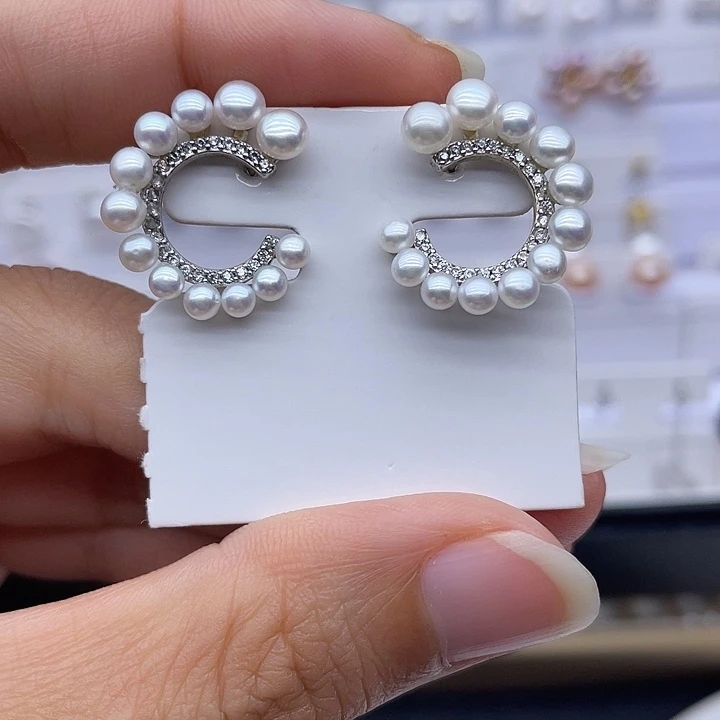 银S925镶嵌淡水珍珠颈饰