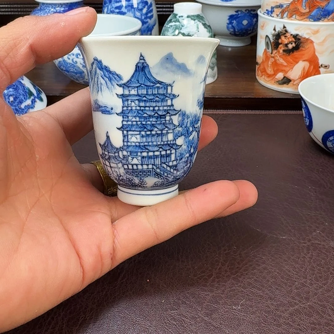 瓷片当代景德镇陶瓷手绘茶具