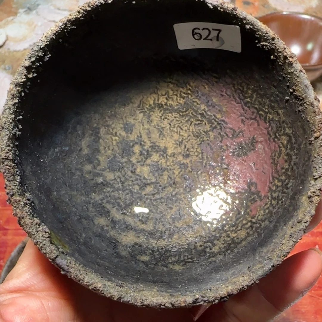 柴烧建盏茶盏茶杯627