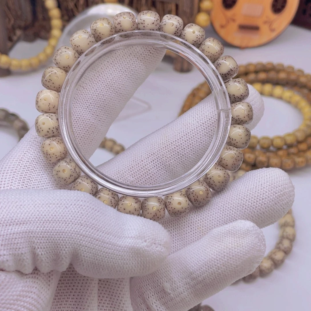 今***闭星月菩提手串灰冰大眼睛