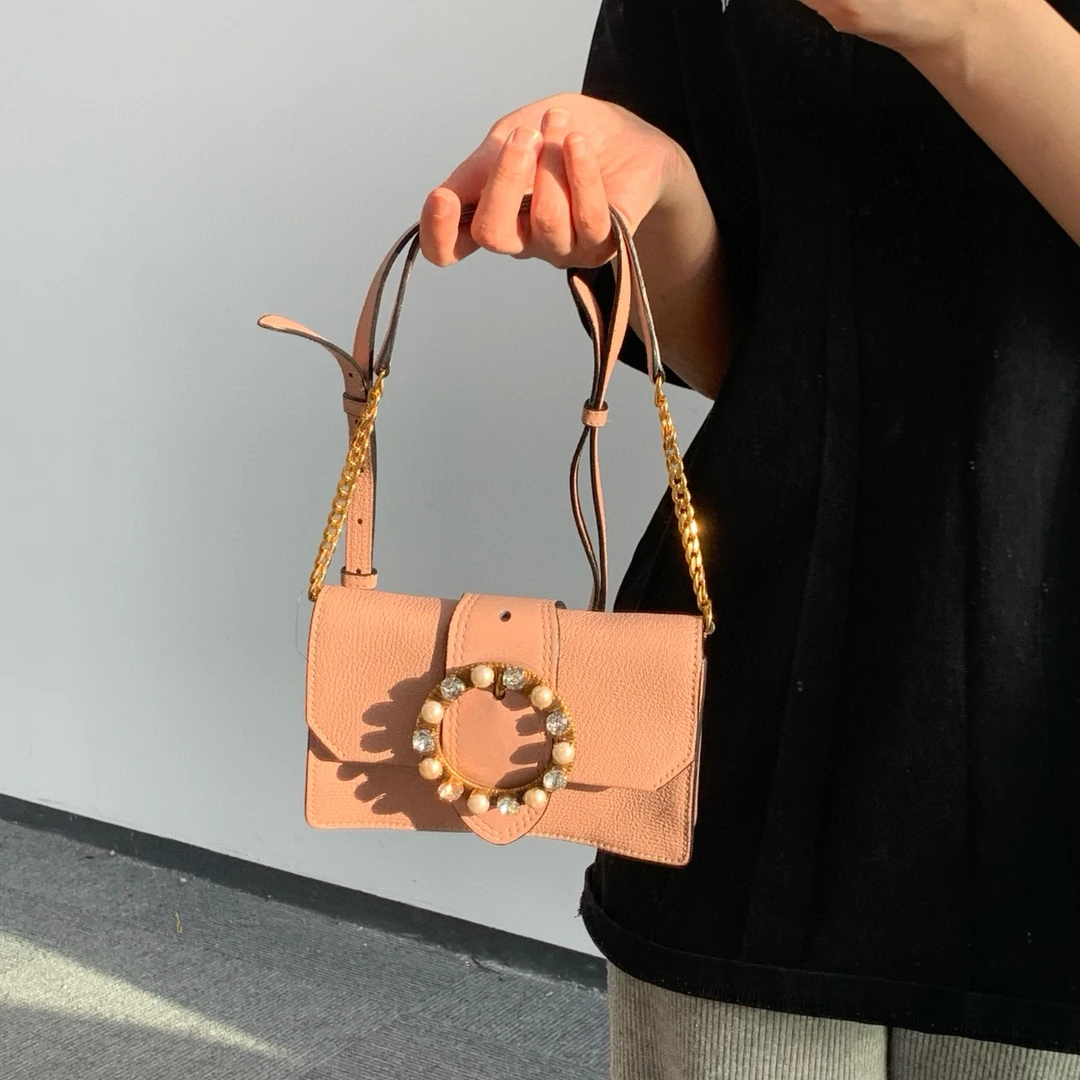 95新 MIU MIU/缪缪 miumiu 少女粉情人节限定斜挎包