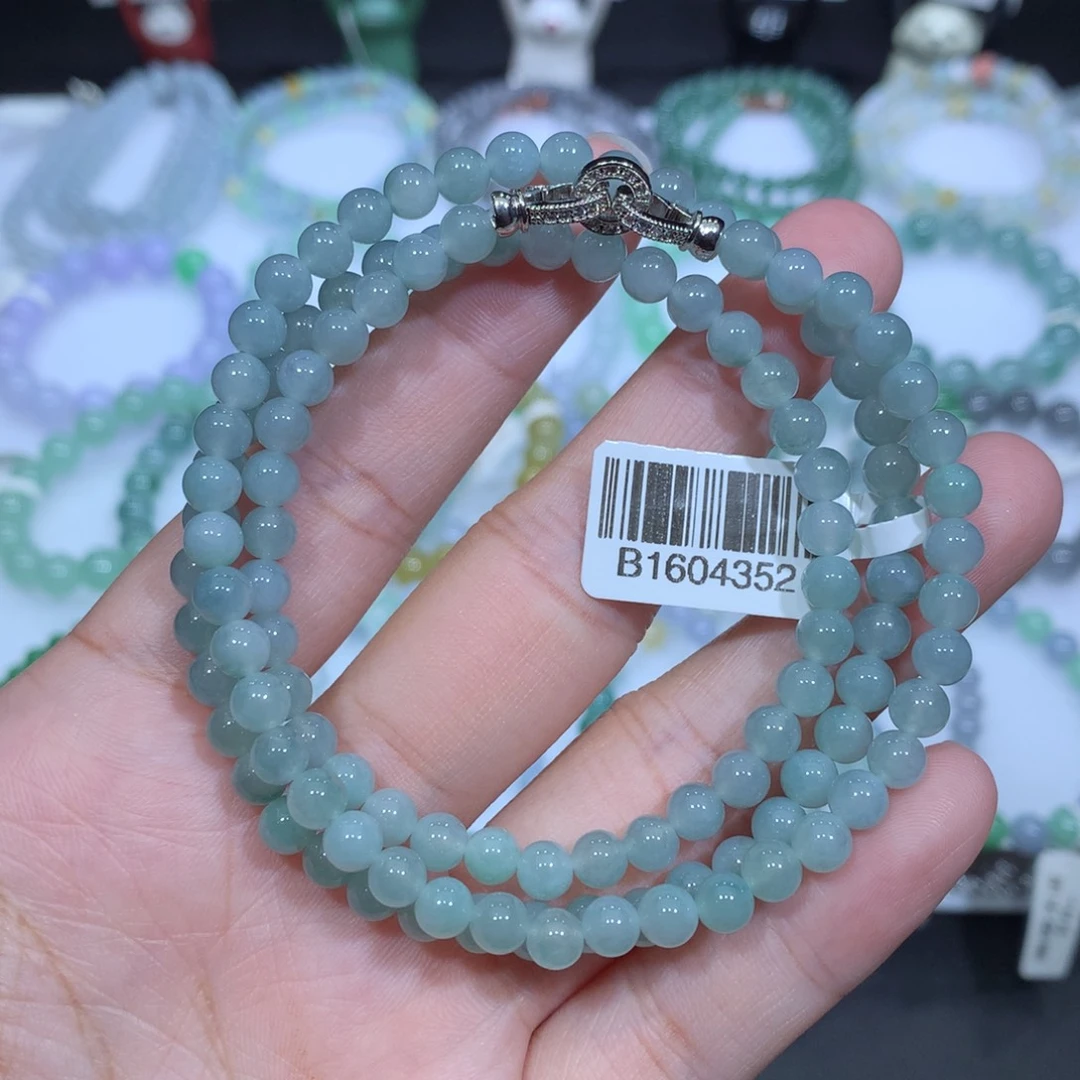 未镶嵌手串翡翠天然