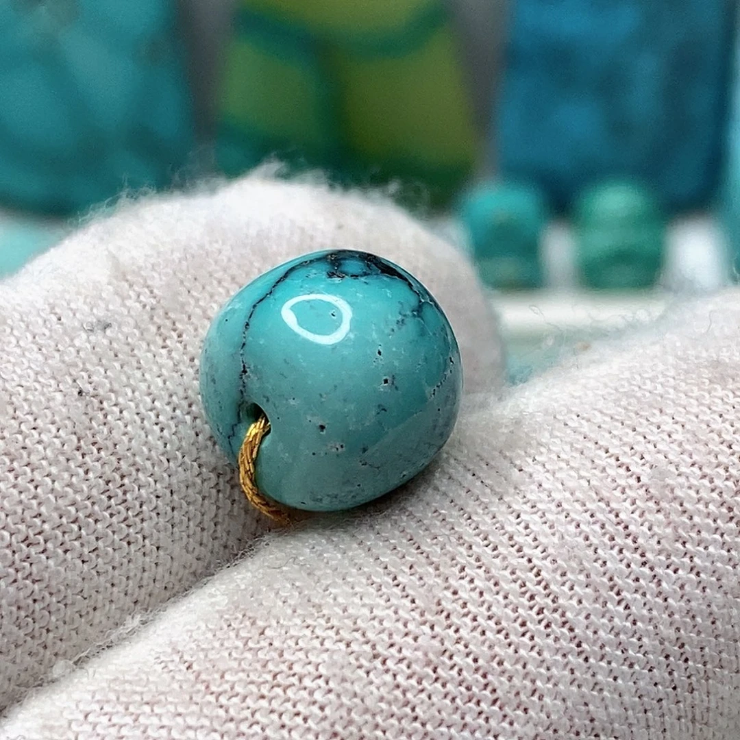 绿松石未镶嵌天然原矿 地大质检