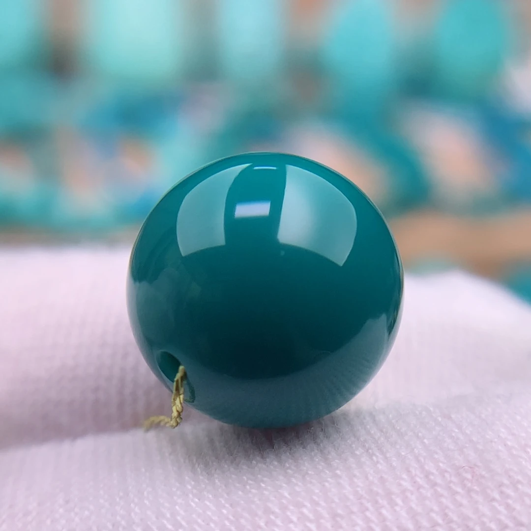 绿松石珠宝奇石未镶嵌12.5mm