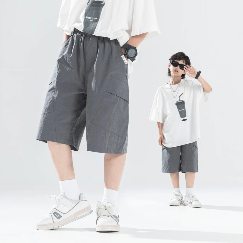 【畅享夏日】夏季男童凉感工装短裤儿童五分裤夏装中大童潮童装