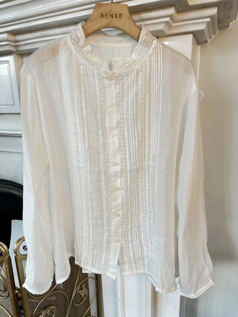 SENSE 25年 苎麻蕾丝衬衫