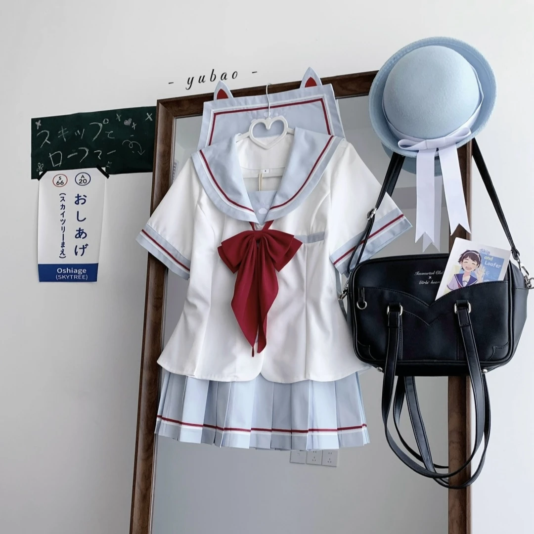 【千语】水手服JK制服原创正品学院风学生日系甜美套装可爱百褶裙女