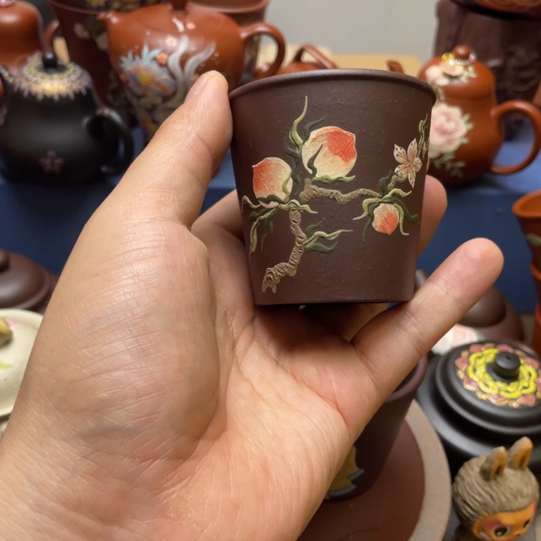 茶杯紫泥紫砂主人杯100cc