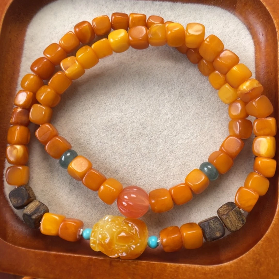 蜜蜡未镶嵌手串蜜蜡