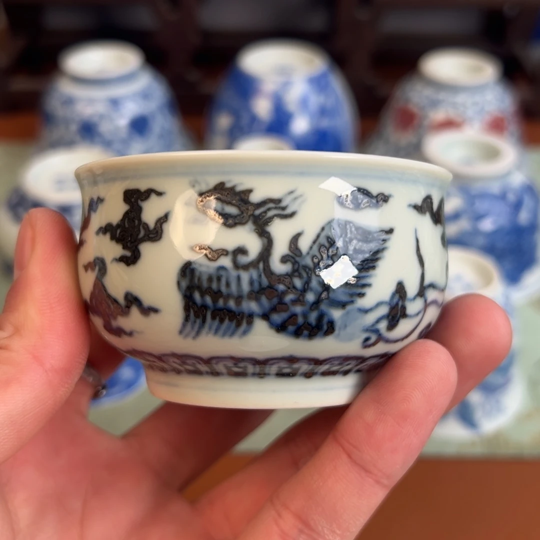 瓷片榴**香景德镇瓷器手工手绘