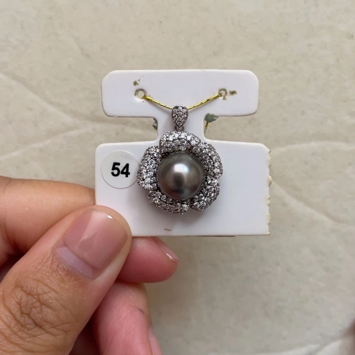 海水珍珠颈饰银S925镶嵌