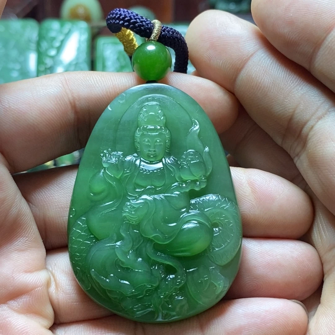 和田玉（碧玉）未镶嵌挂件