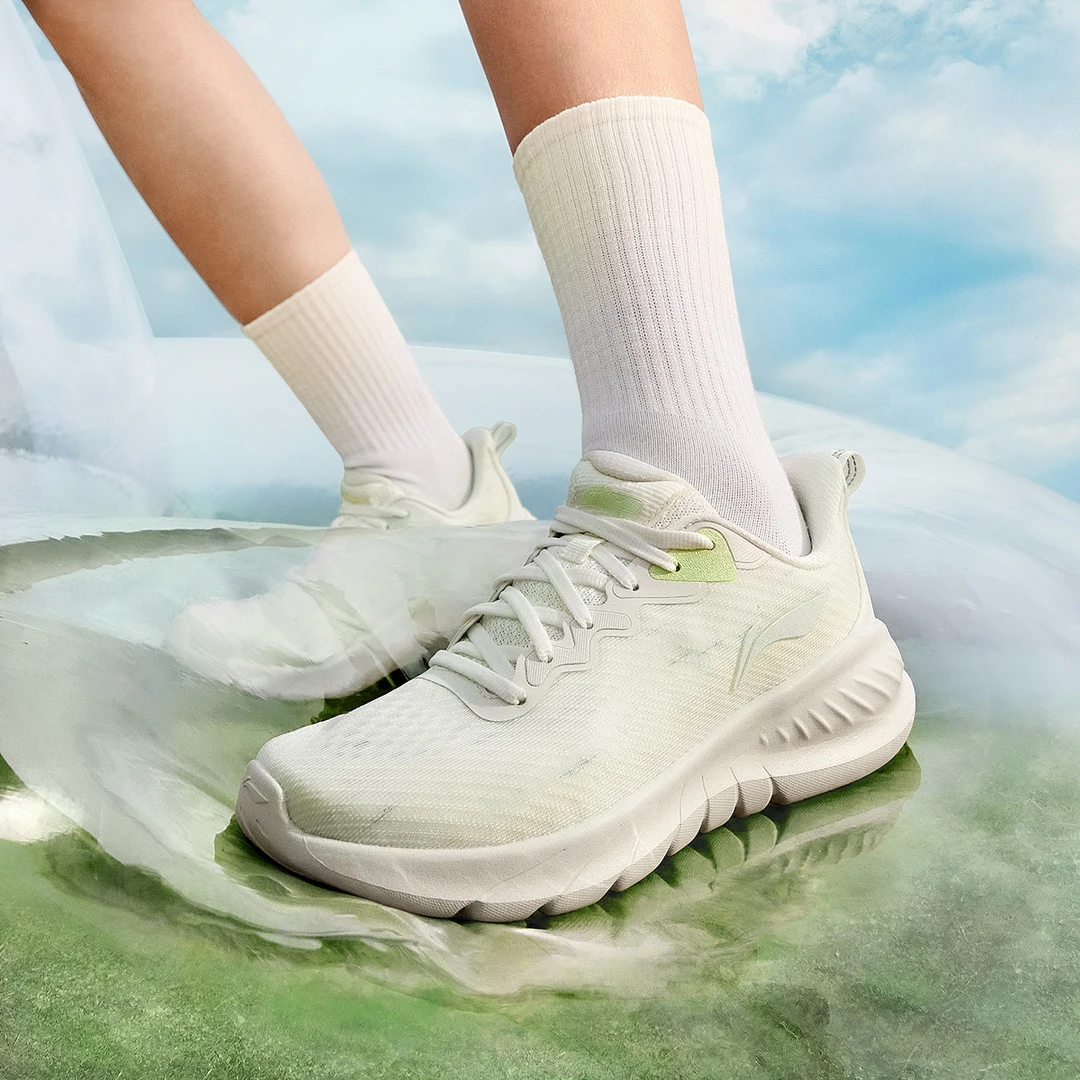 李宁跑步鞋女鞋易适FLEX女士鞋子休闲反光跑鞋低帮运动鞋#ARSV020