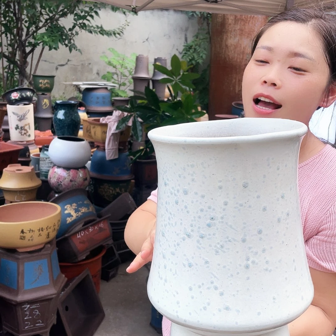 李白高脚花盆紫砂花盆紫砂