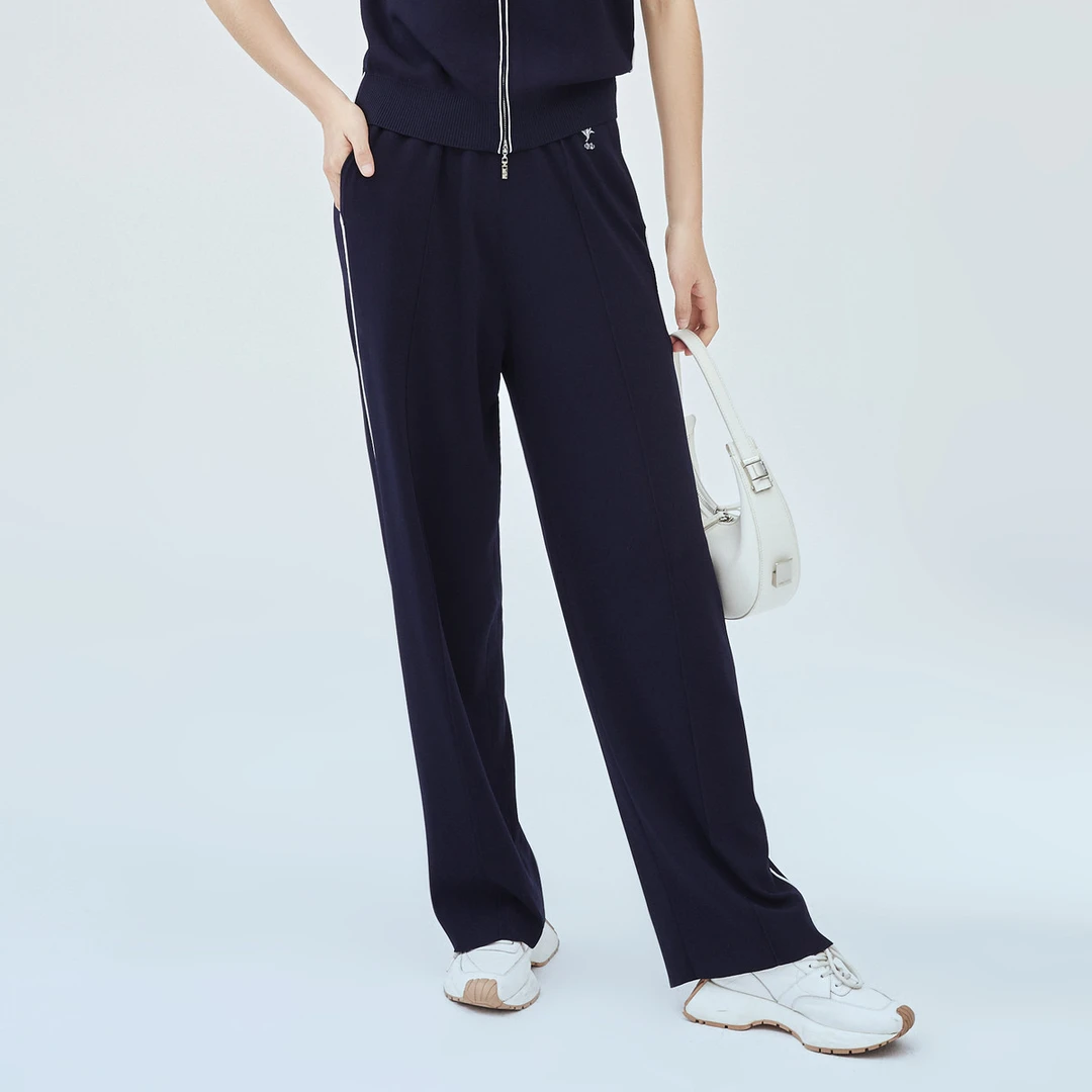 【安雅专属】奈蔻/春夏季休闲简约logo舒适直筒休闲裤XV02173Q7