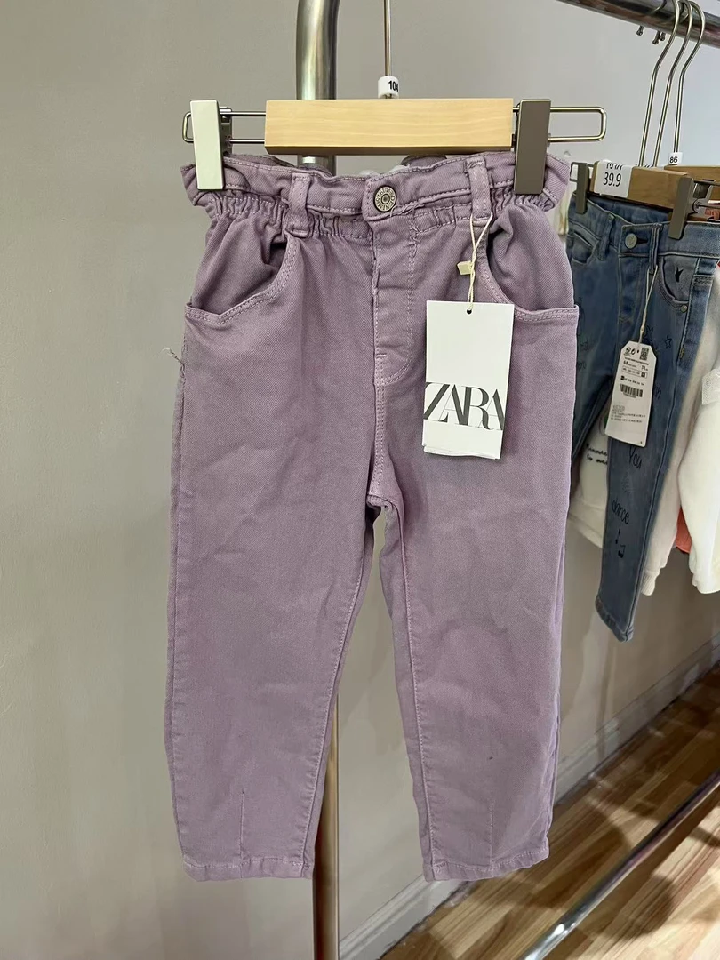 【图片款紫色牛仔裤】国际品牌撤柜童装//默认微瑕 NO退NO换//
