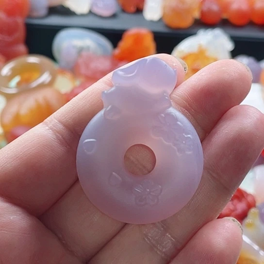 玛瑙/玉髓颈饰未镶嵌感**乖