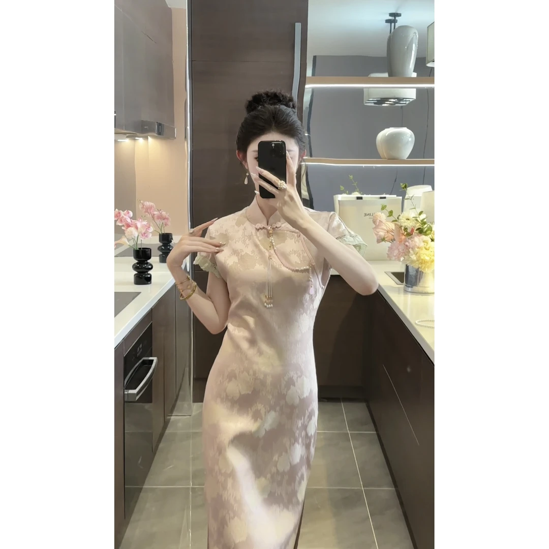 【吾昧】【周粥】【公主】连衣裙JJC4LYQ1940夏季新中式优雅设计感裙子