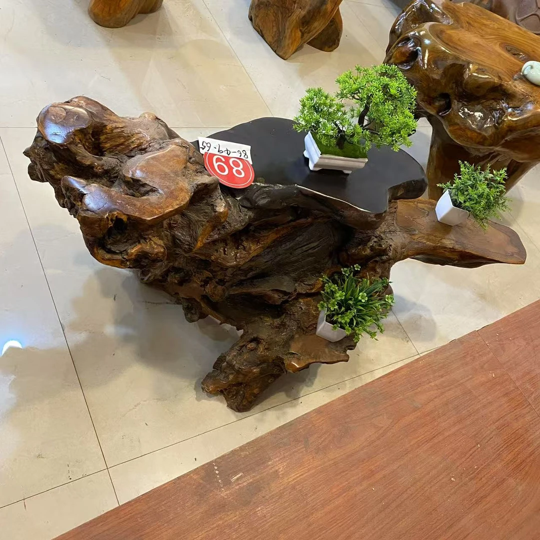 135-55-67花架天然根雕茶桌原木茶海实木树根茶台木雕树桩茶