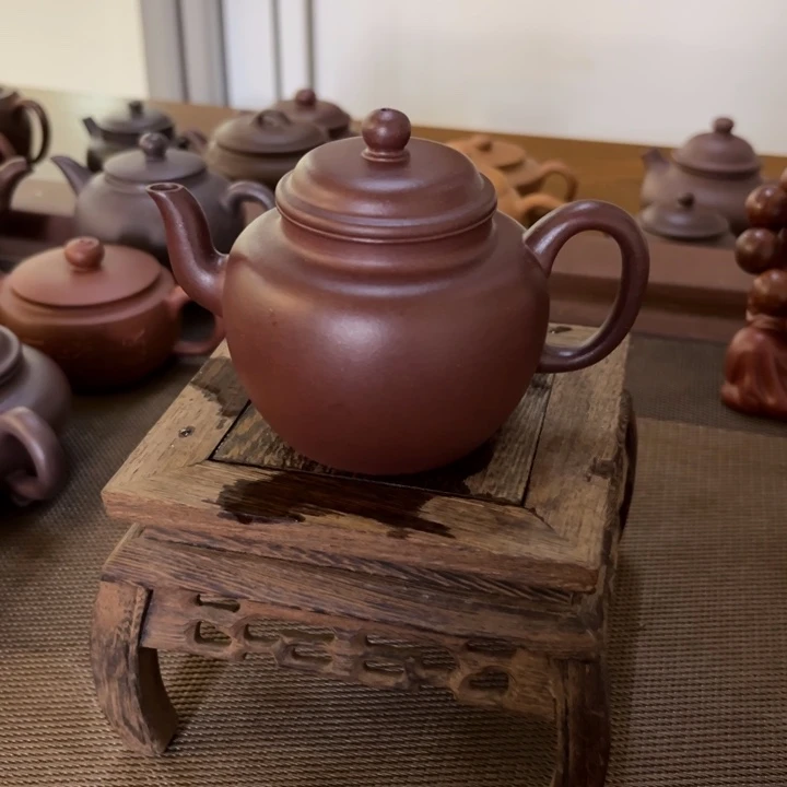 茶壶紫砂宫灯羊角山老紫泥紫砂壶