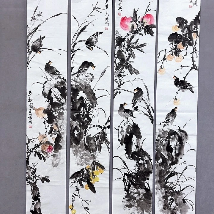 国画亲笔手绘放心去藏