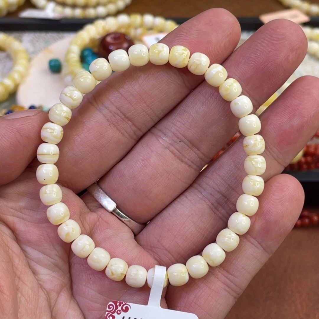 开***元蜜蜡未镶嵌手串6mmmmmmmmmm
