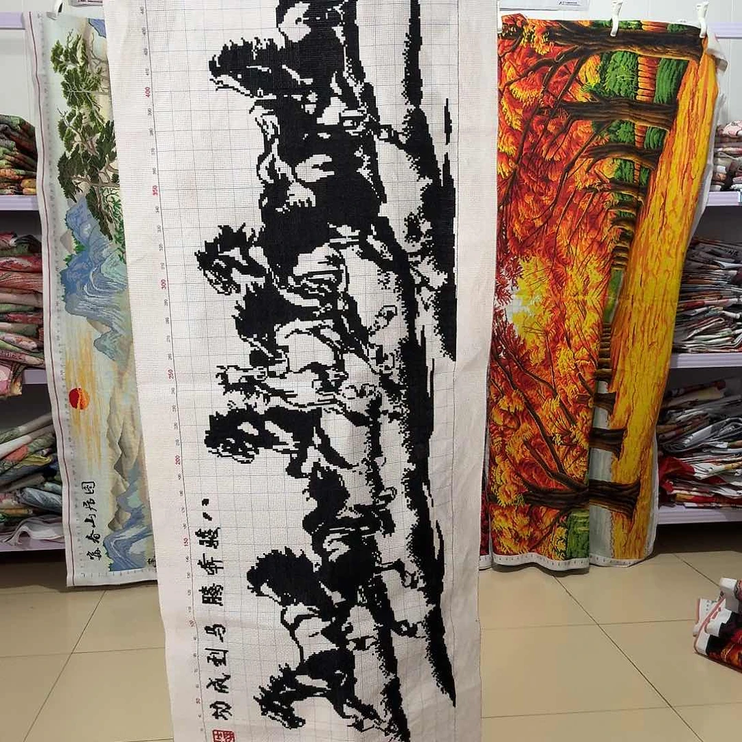 棉十字绣成品出售
