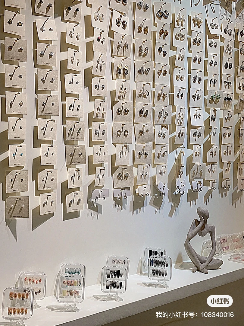 锌合金耳饰 质感百搭大气气质耳钉耳环项链戒指