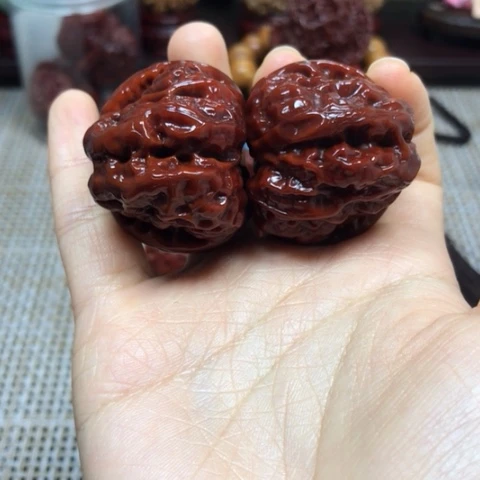 文玩核桃把件青蛙 38尺