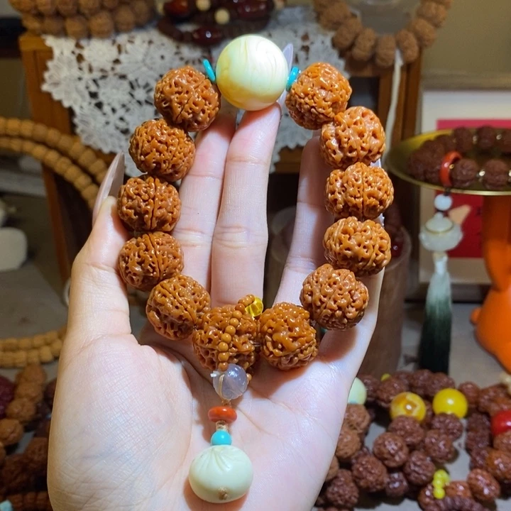 手串金刚菩提225半玉华肉包一物