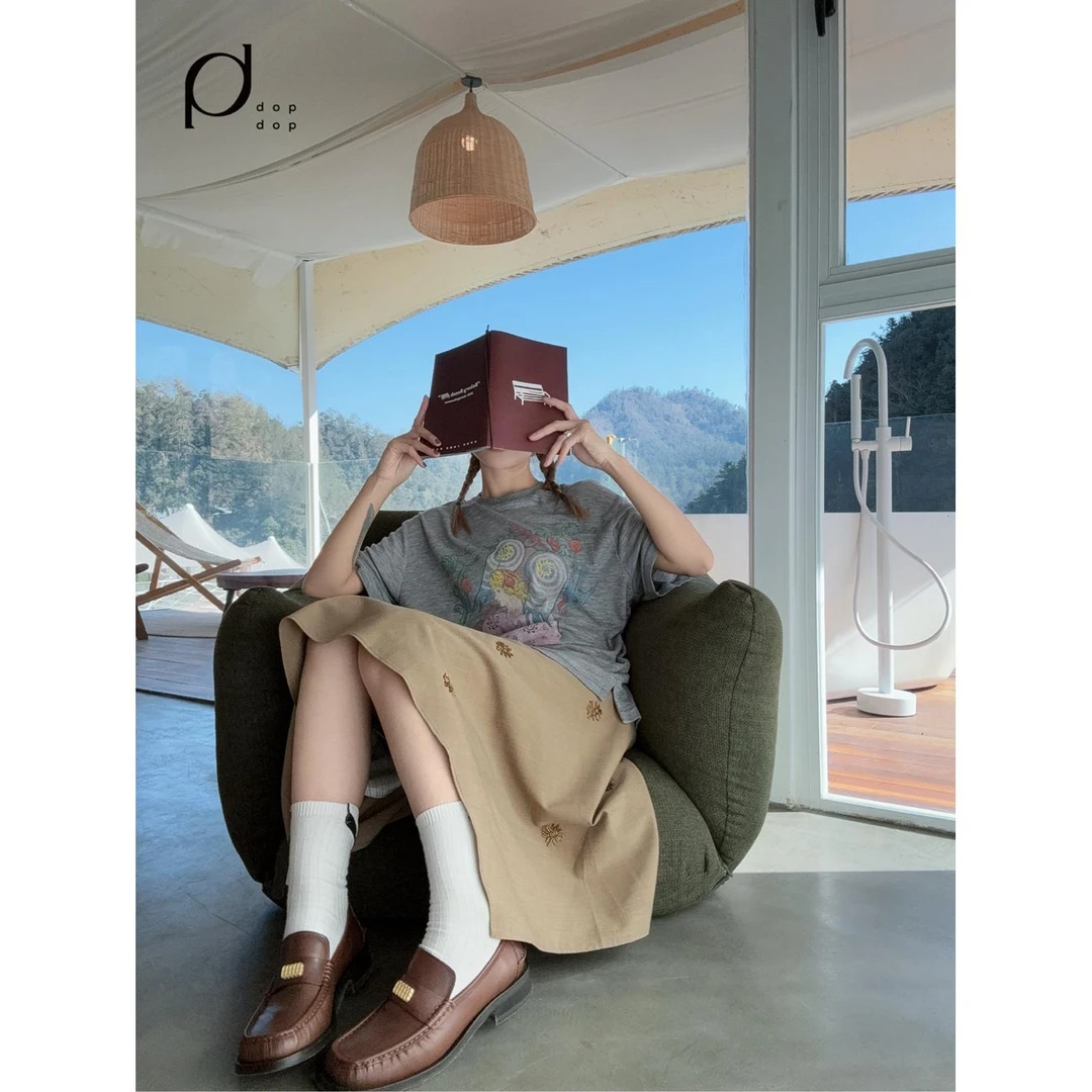 GARCON BY GARCON2025春夏钉珠刺绣不规则半裙2980dopdop