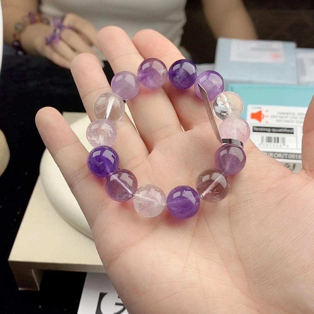 银S925镀金镶嵌手链水晶