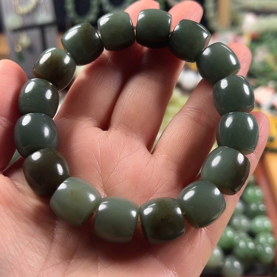 和田玉未镶嵌手链