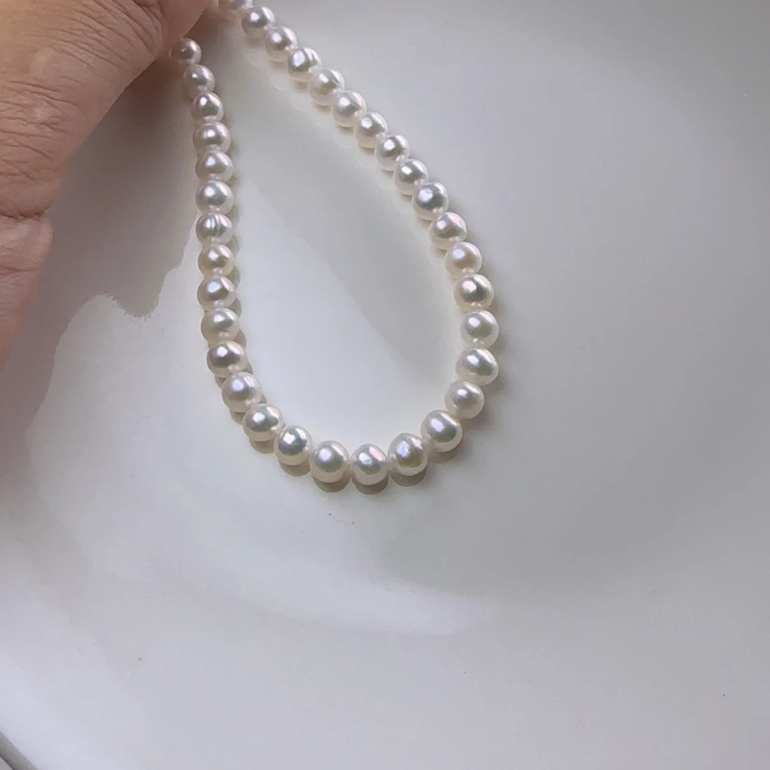 手绳淡水珍珠未镶嵌5mm微瑕