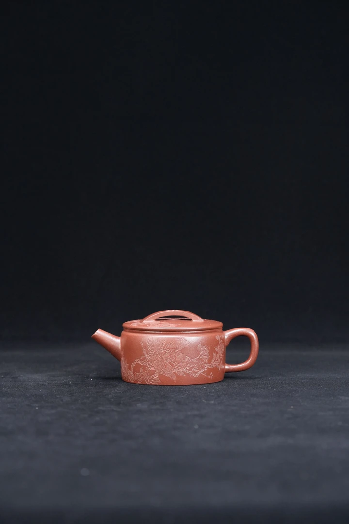 凡凡会客厅 WX23 陈红 汉瓦 紫檀泥 150CC 紫砂壶