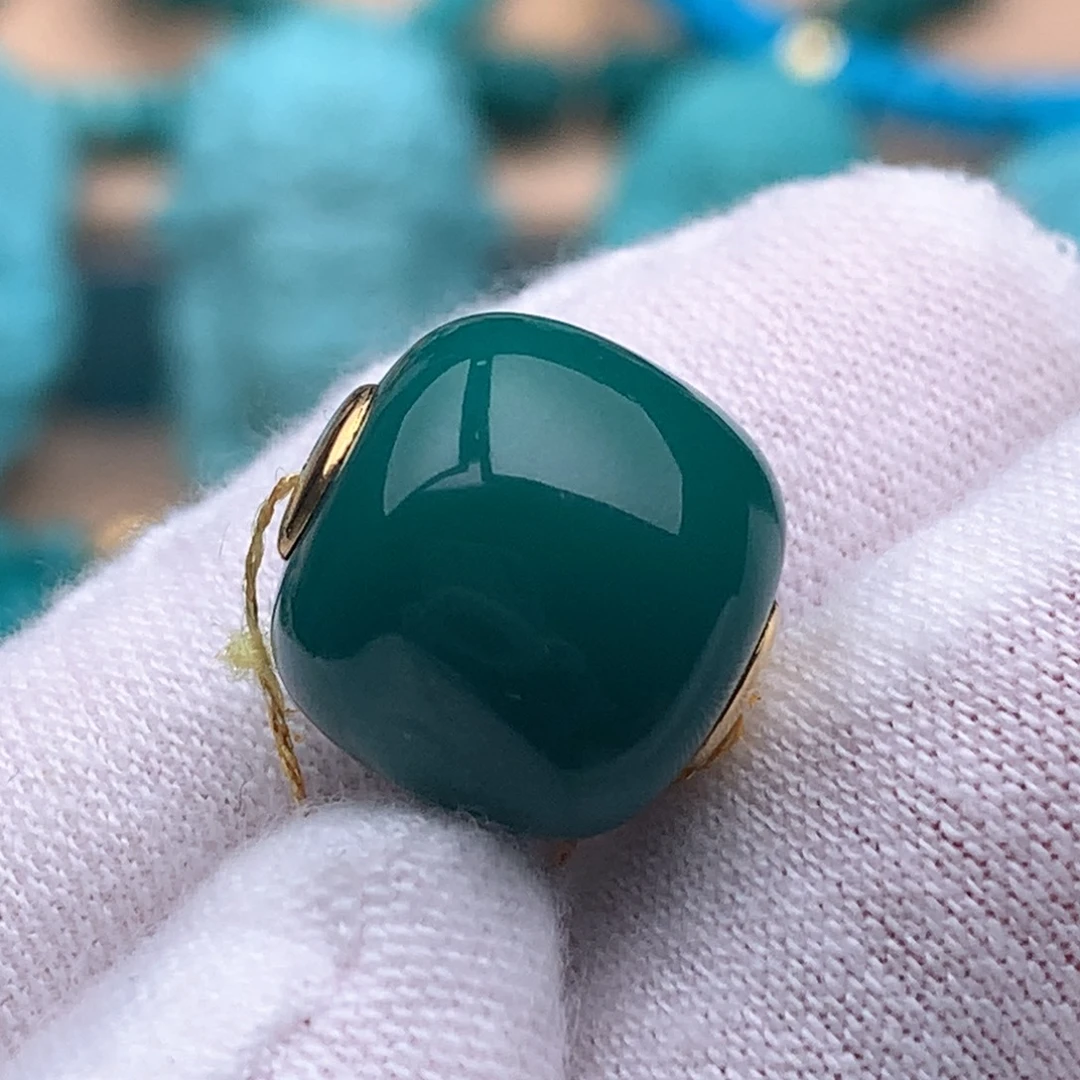 未镶嵌绿松石珠宝奇石13.3mm