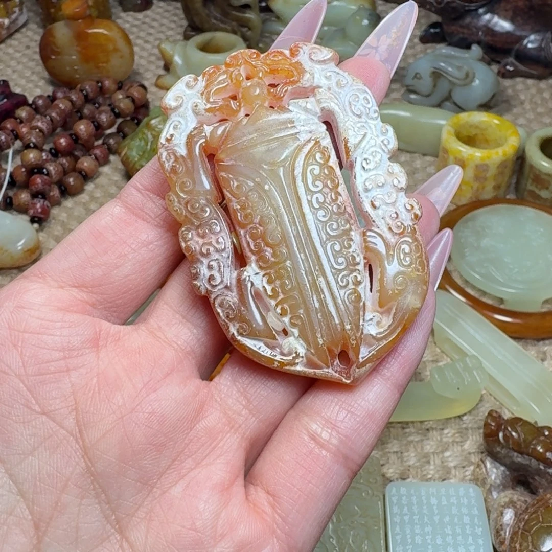 白玉菩提吊坠挂件