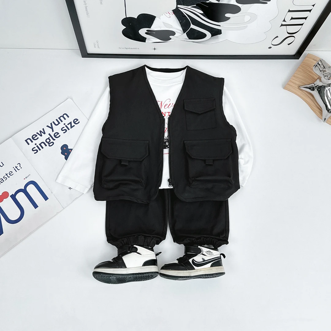 男童套装2025新款春装儿童休闲三件套洋气 WG28125 悠悠童话童装