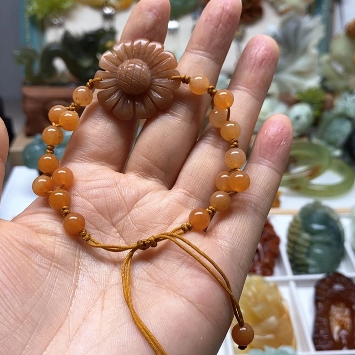 未镶嵌蛇纹石玉手链