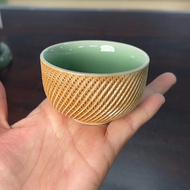 龙泉云间青瓷小米茶器