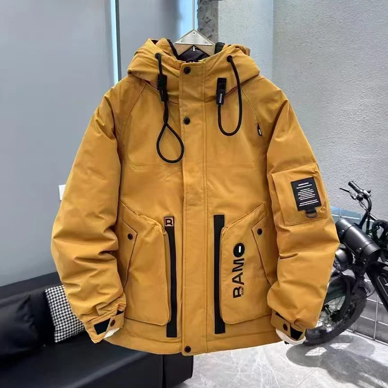 952-9909 2024冬季滑雪保暖男士百搭时尚休闲潮流帅气短款棉外套