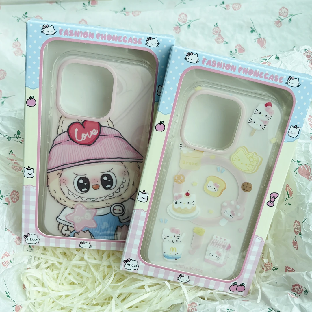【拍一拆二】气囊防摔双层IMD磁吸少女卡通手机壳