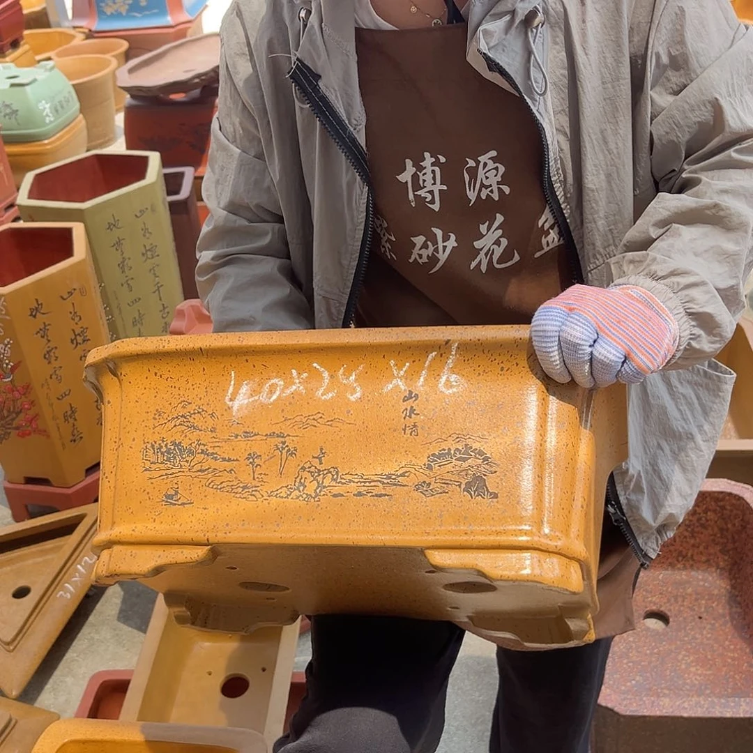 紫砂花盆盆景艺术