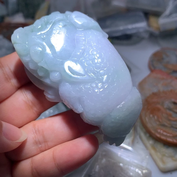 翡翠未镶嵌颈饰保真天然A货翡翠