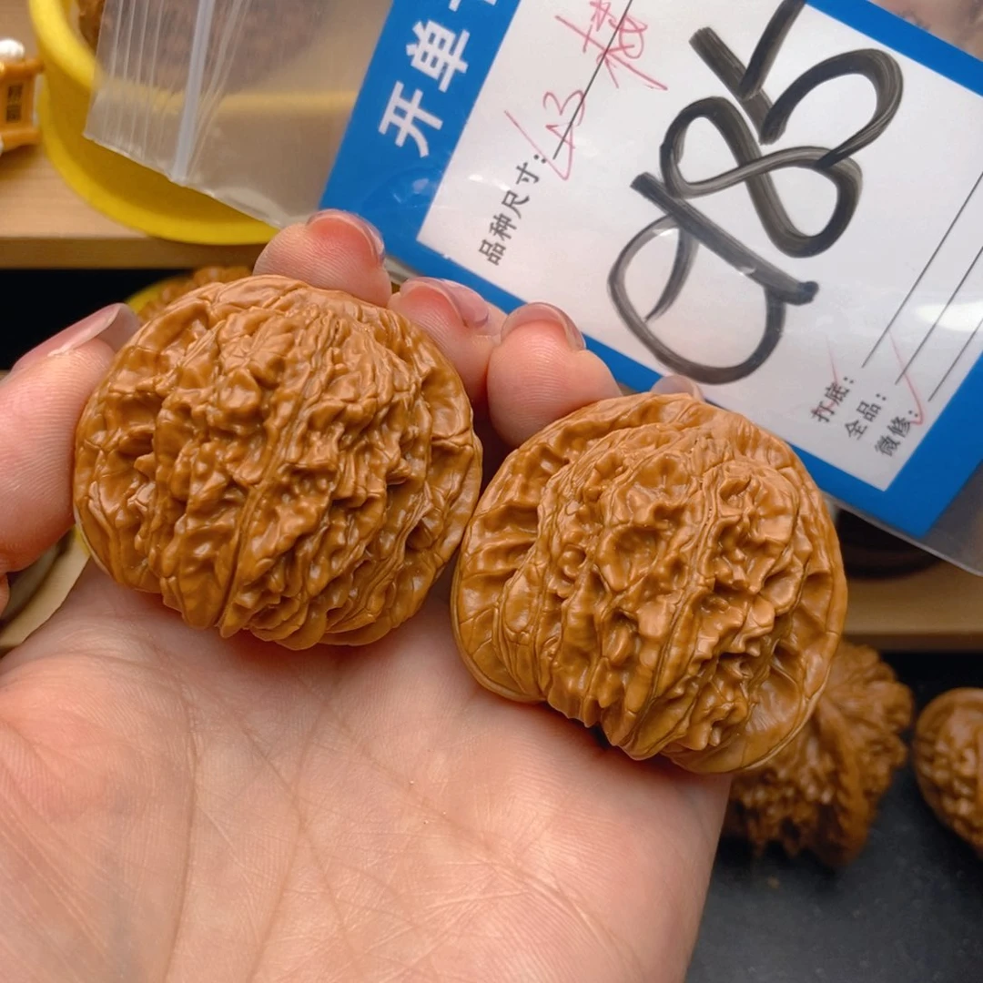 桃核吊坠核桃四座楼狮子头