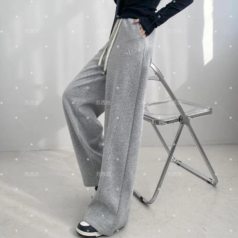 【苏西施】春季蛋白养肤裤子运动休闲时尚显瘦百搭休闲裤女2025 AD