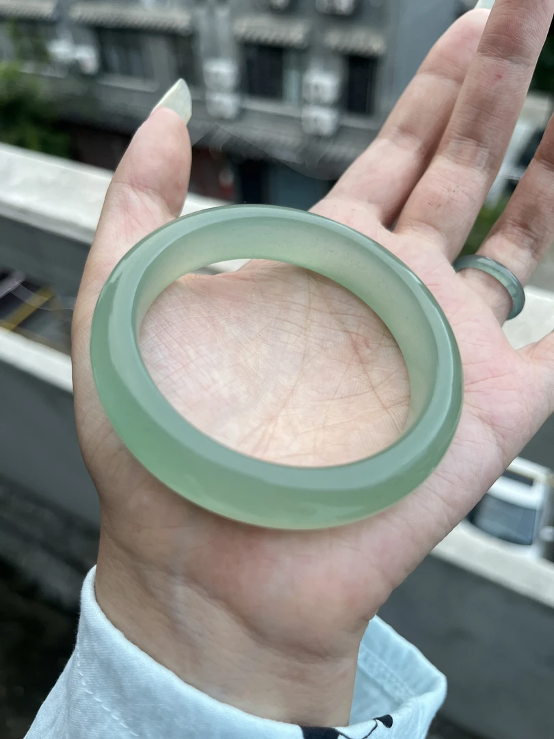 遇乐白茶晴老料天然东陵玉清水色系冰透显白显气质（多样性发其一）