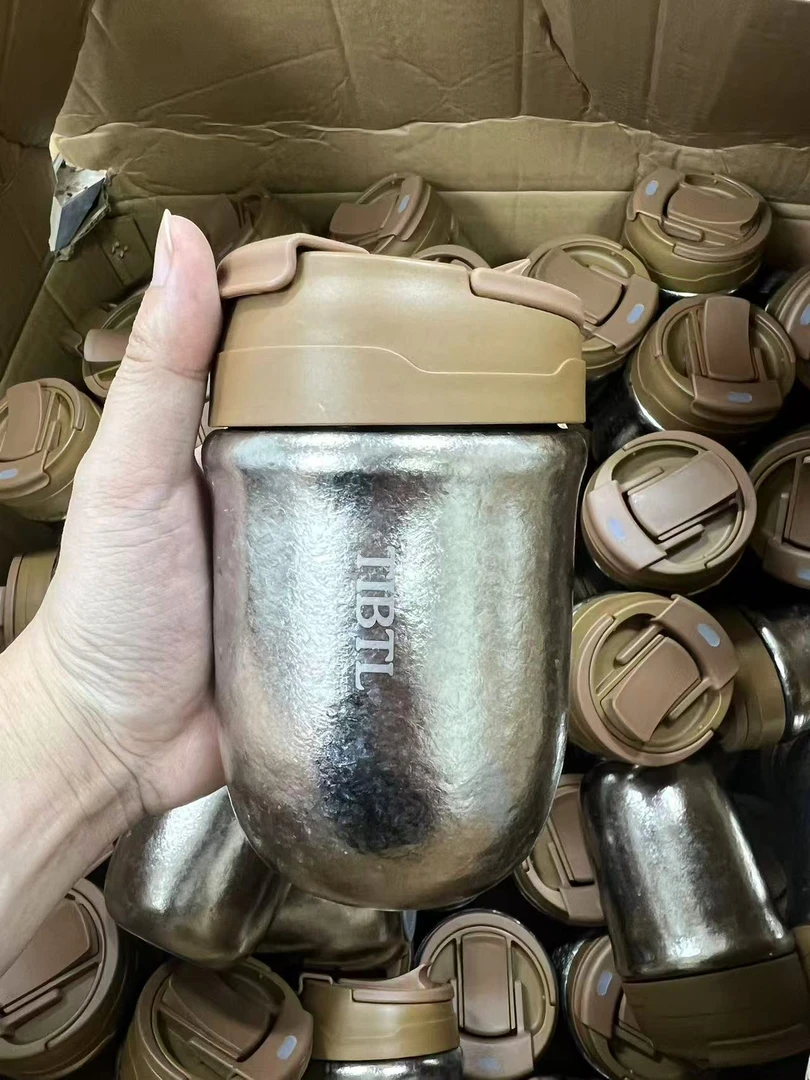 《微瑕不保温龙蛋杯》纯钛简约便携手提防烫女士情侣咖啡保温杯